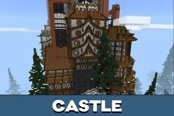 Castle from Steampunk City Map for Minecraft PE