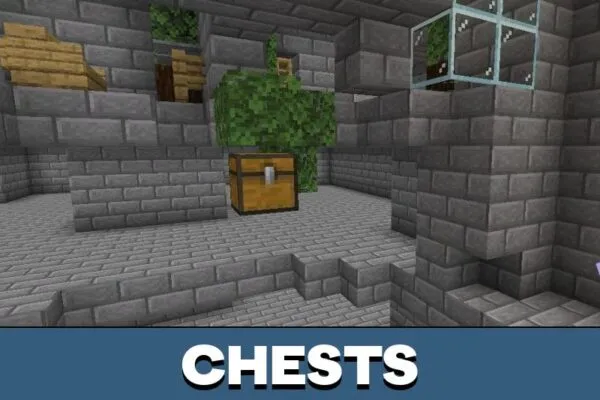 Chests from Abandoned City Map for Minecraft PE