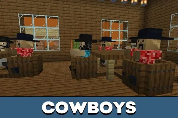 Cowboys from Wild West Map for Minecraft PE