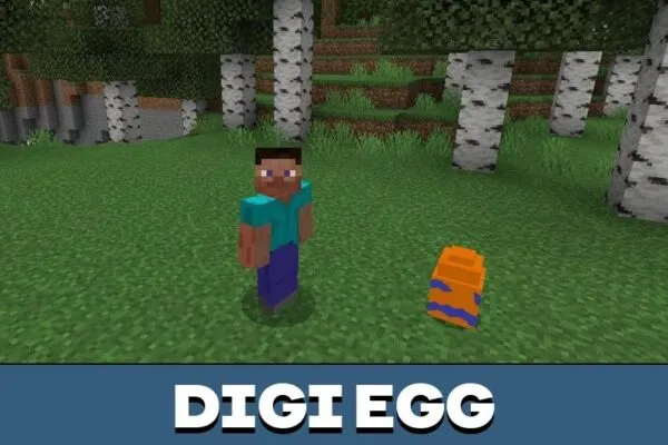 Digi Egg from Digimon Mod for Minecraft PE