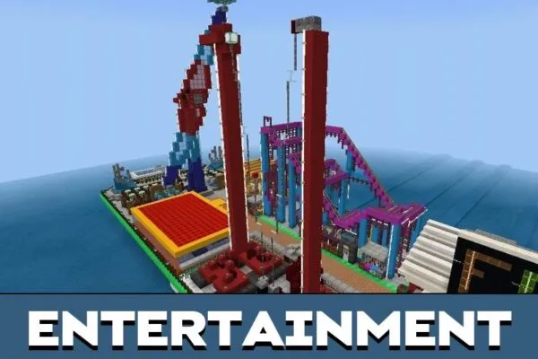 Entertainment from Party City Map for Minecraft PE