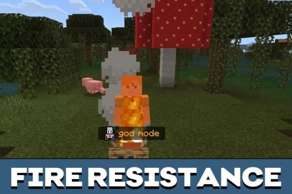 Fire Resistance from God Mod for Minecraft PE