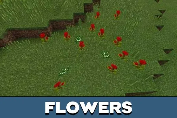 Flowers from Multicraft Mod for Minecraft PE