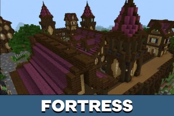 Fortress from Medieval City Map for Minecraft PE