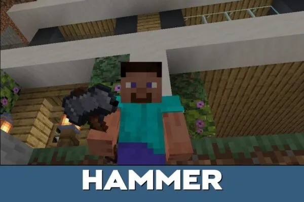 Hammer from Structures in One Click Mod for Minecraft PE