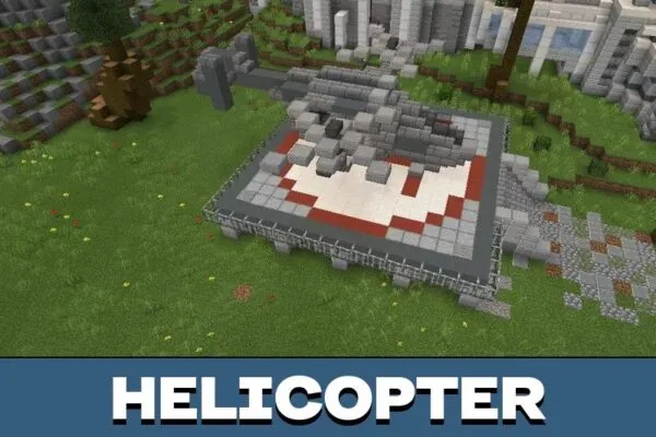 Helicopter from DanTDM Map for Minecraft PE