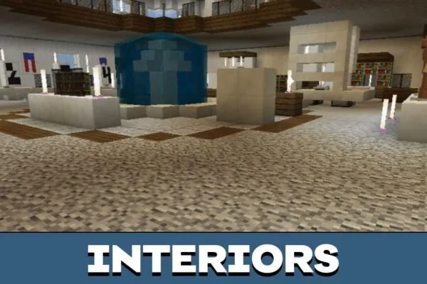 Interiors from Modern City Map for Minecraft PE