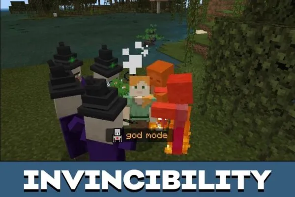 Invincibility from God Mod for Minecraft PE