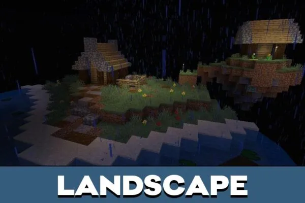 Landscape from Sky City Map for Minecraft PE