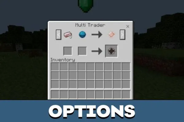 Options from Multicraft Mod for Minecraft PE