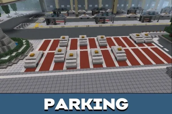 Parking from Japanese City Map for Minecraft PE