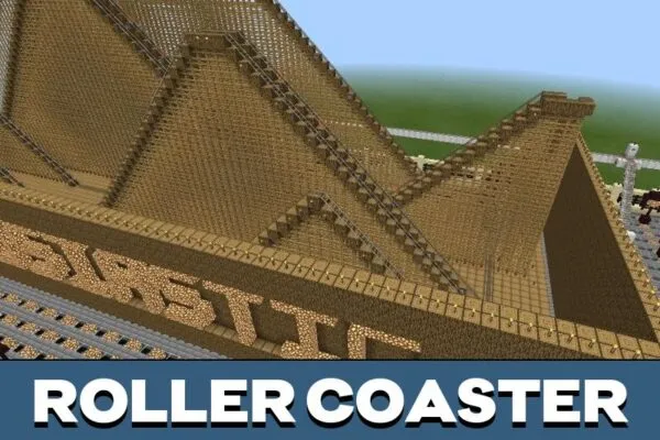 Roller Coaster from Notchland Map for Minecraft PE