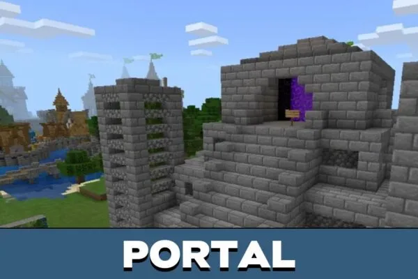 Portal from Medieval City Map for Minecraft PE