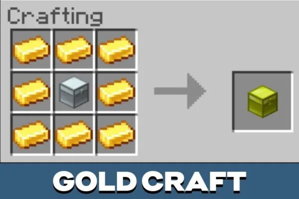 Gold Craft from Iron Chests Mod for Minecraft PE