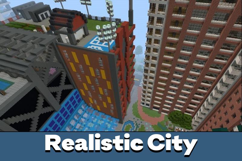 Download Realistic City Map for Minecraft PE Realistic City Map for MCPE