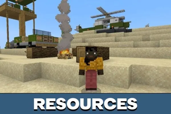 Resources from Army Base Map for Minecraft PE