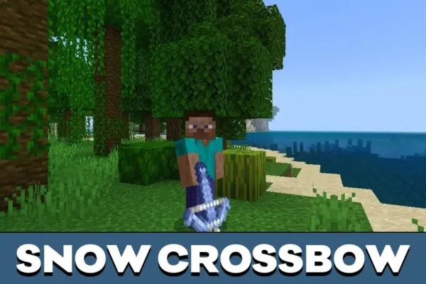 Snow weapon from Crossbow Mod for Minecraft PE