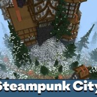 Steampunk City Map for Minecraft PE