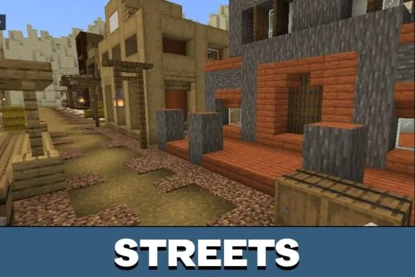 Streets from Wild West Map for Minecraft PE