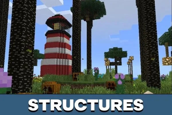 Structures from Twilight Forest Mod for Minecraft PE