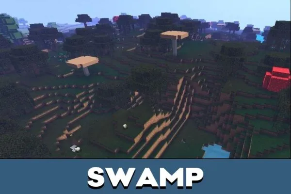 Swamp from Zebra Shader for Minecraft PE