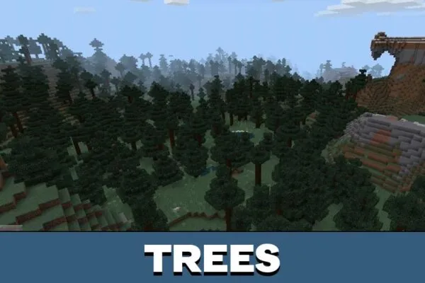 Trees from Fullbright Texture Pack for Minecraft PE