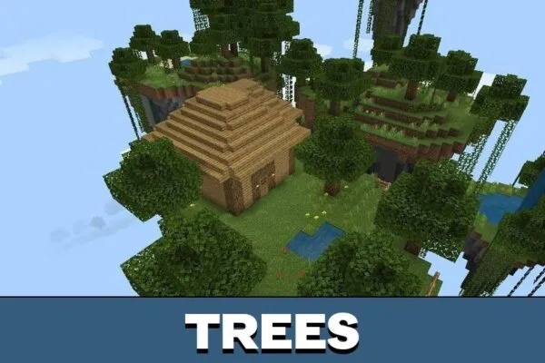 Trees from Sky City Map for Minecraft PE