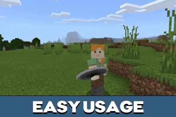 Easy Usage from Tree Chopper Mod for Minecraft PE