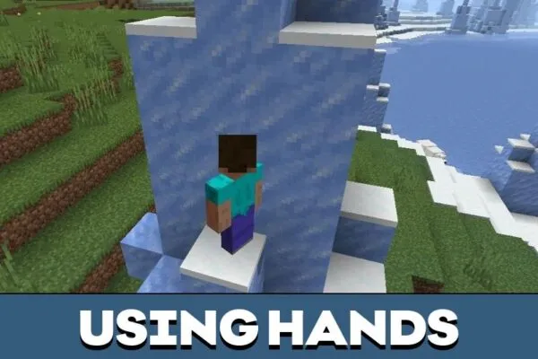 Using from Hands Mod for Minecraft PE