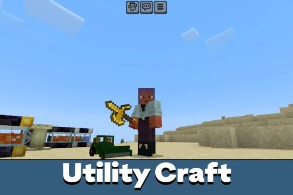 Utility Craft from Tractor Mod for Minecraft PE
