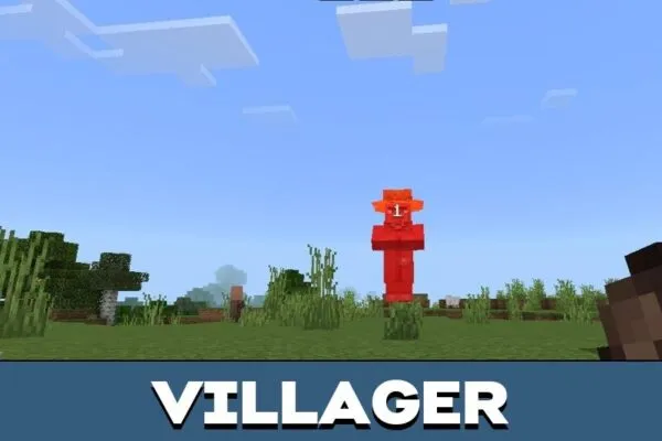 Villager from Damage Indicators Mod for Minecraft PE