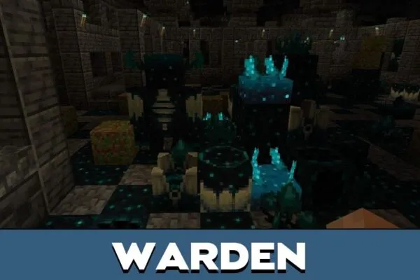 Warden from Deep Dark City Map for Minecraft PE