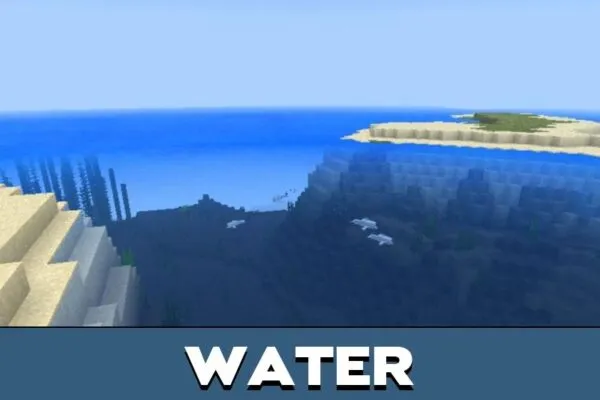 Water from Optifine Texture Pack for Minecraft PE