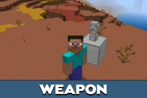 Weapon from Security Craft Mod for Minecraft PE