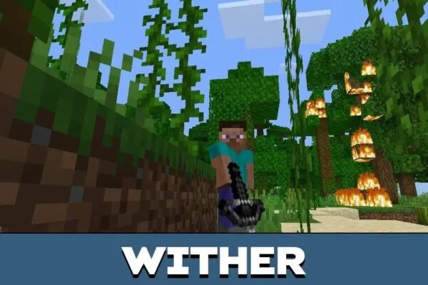 Wither weapon from Crossbow Mod for Minecraft PE