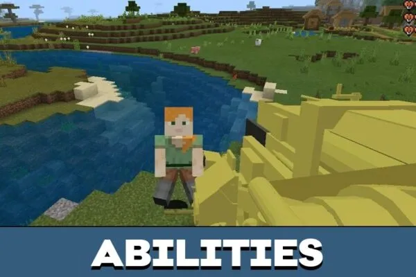 Abilities from Artillery Mod for Minecraft PE