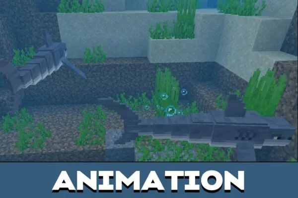 Animation from Shark Mod for Minecraft PE