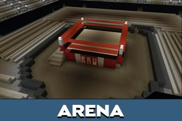 Arena from WWE Map for Minecraft PE