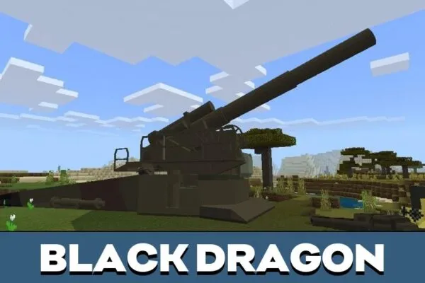 Black Dragon from Artillery Mod for Minecraft PE