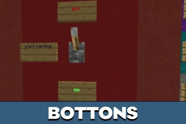 Bottons from MC Paint Map for Minecraft PE