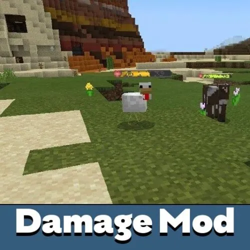 Damage Indicators Mod for Minecraft PE