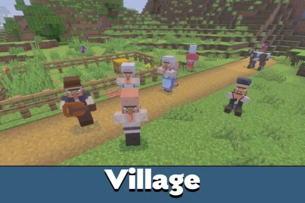 Village from Dance Mod for Minecraft Bedrock