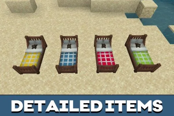 Items from Fancy Bed Texture Pack for Minecraft PE