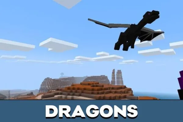 Dragons from Egg Mod for Minecraft PE