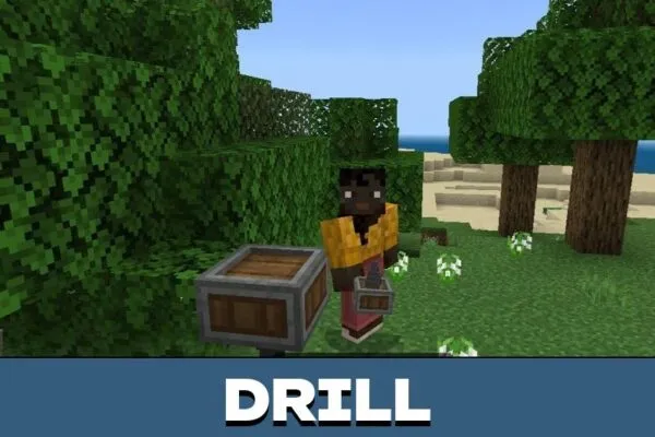 Drill from Create Mod for Minecraft PE