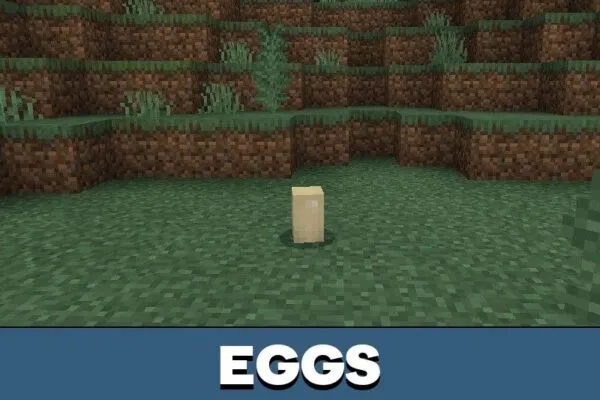 Eggs from T Rex Mod for Minecraft PE