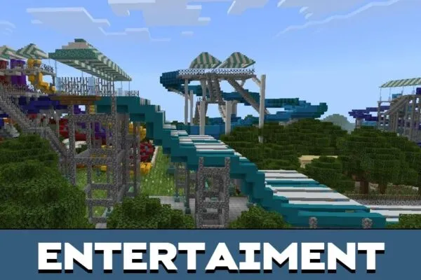 Entertaiment from Water Park Map for Minecraft PE