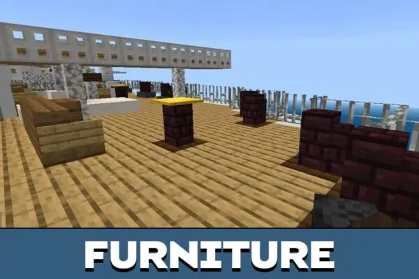 Furniture from Titanic Map for Minecraft PE