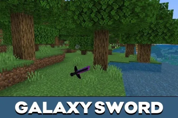 Galaxy Sword from Epic Fight Mod for Minecraft PE