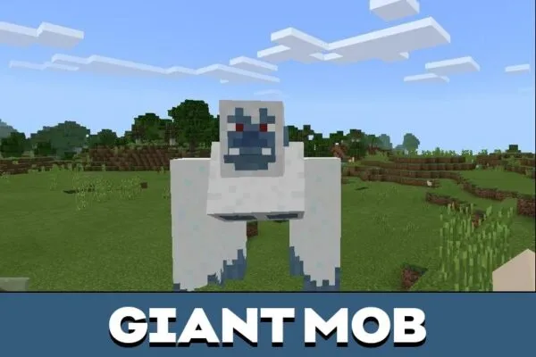 Giant Mob from Bigfoot and Yeti Mod for Minecraft PE